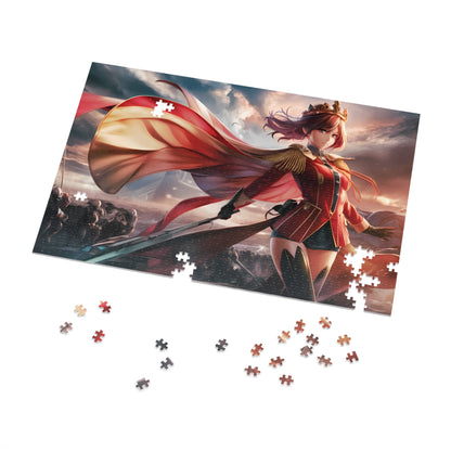 "Queen of the Crimson Dawn" - Jigsaw Puzzle (30, 110, 252, 500,1000-Piece)