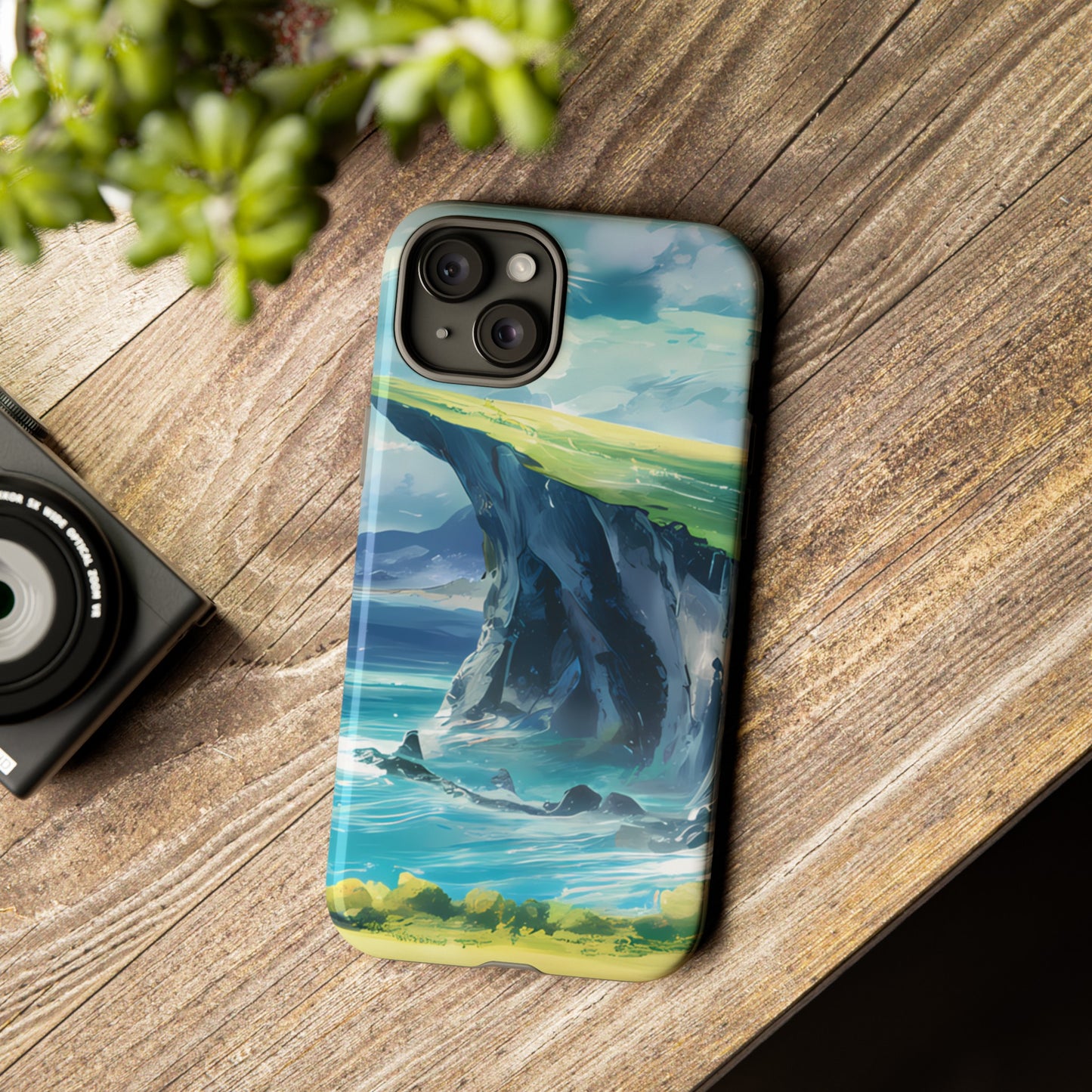 Anime Cliff by the Sea - Smartphone Tough Cases