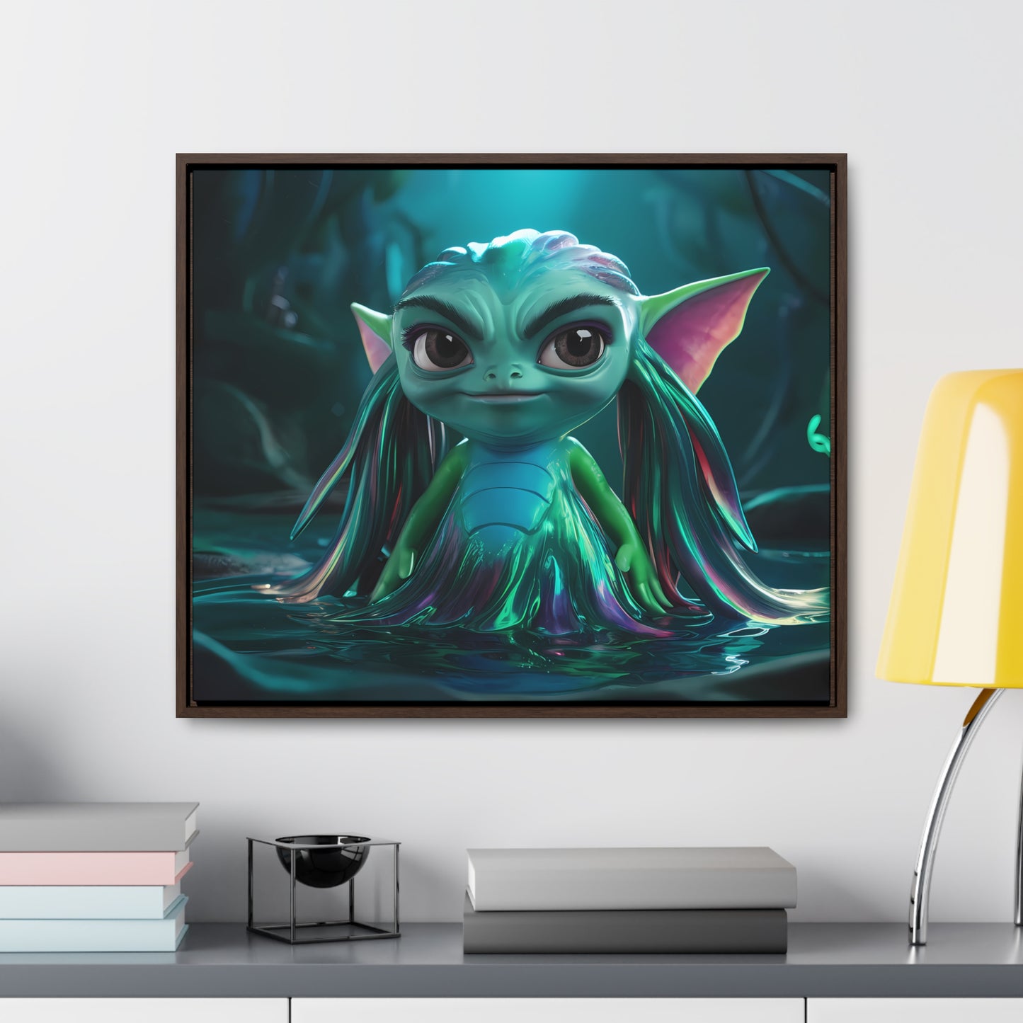 Guardian of the Enchanted Lagoon - Gallery Canvas Wraps, Horizontal Frame