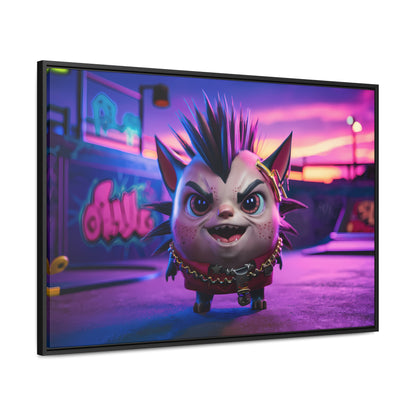 Punk Paws Unleashed - Gallery Canvas Wraps, Horizontal Frame