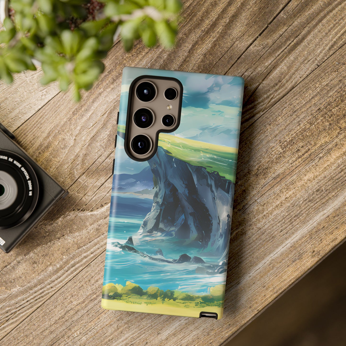 Anime Cliff by the Sea - Smartphone Tough Cases