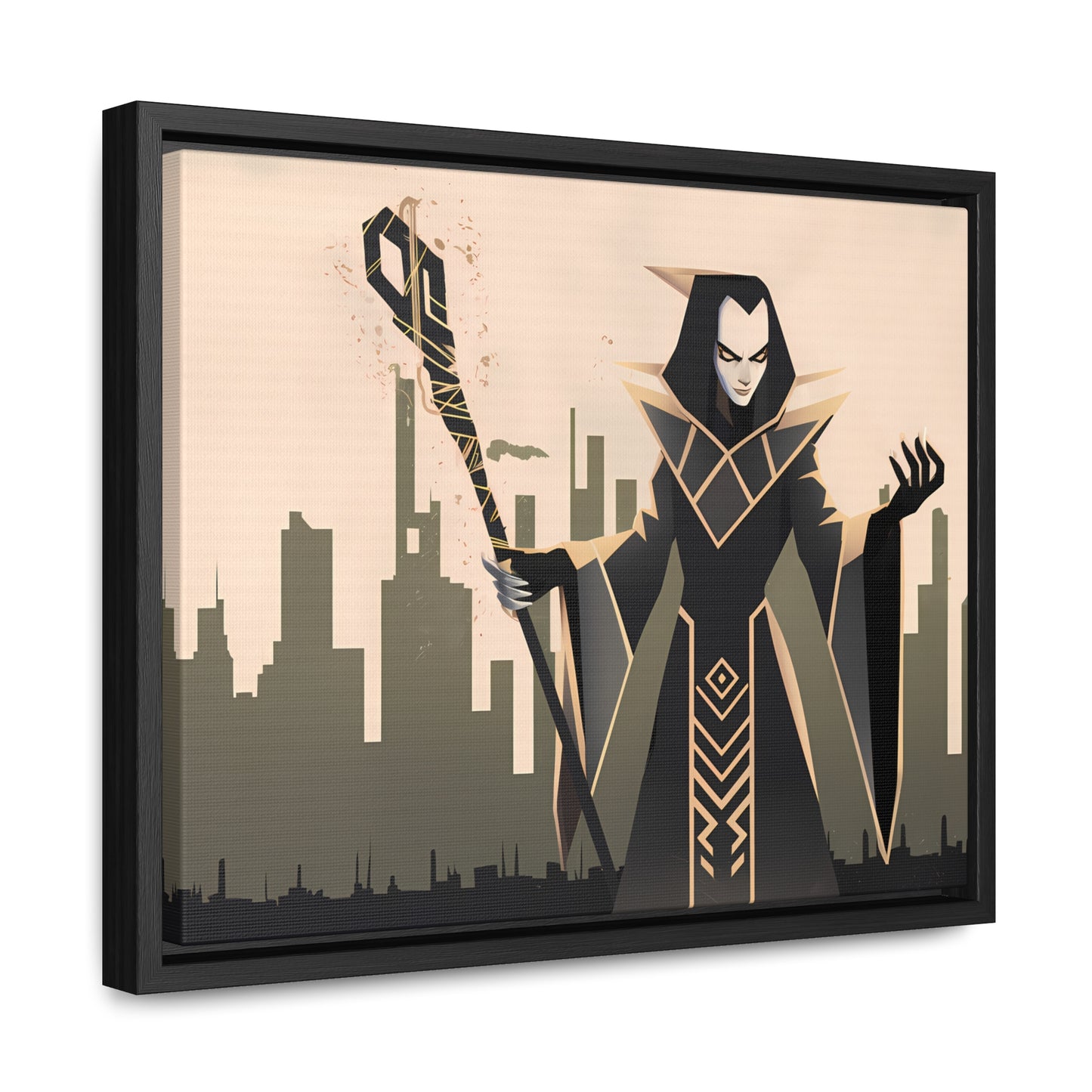 Shadow Sovereign of the Forsaken City - Gallery Canvas Wraps, Horizontal Frame