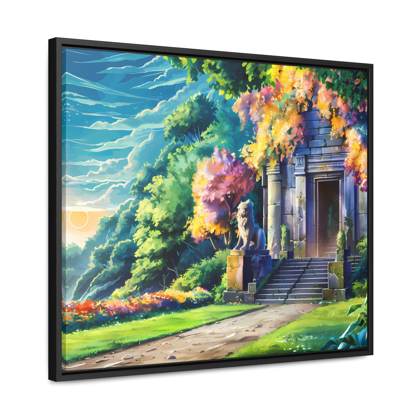 Sanctuary of the Forgotten Dawn - Gallery Canvas Wraps, Horizontal Frame