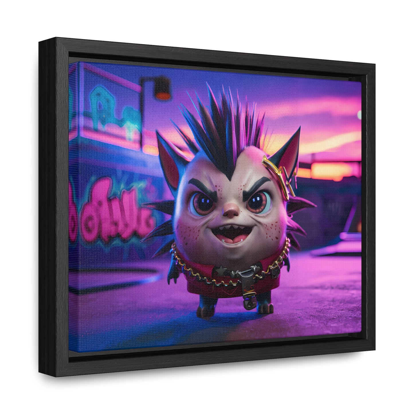 Punk Paws Unleashed - Gallery Canvas Wraps, Horizontal Frame