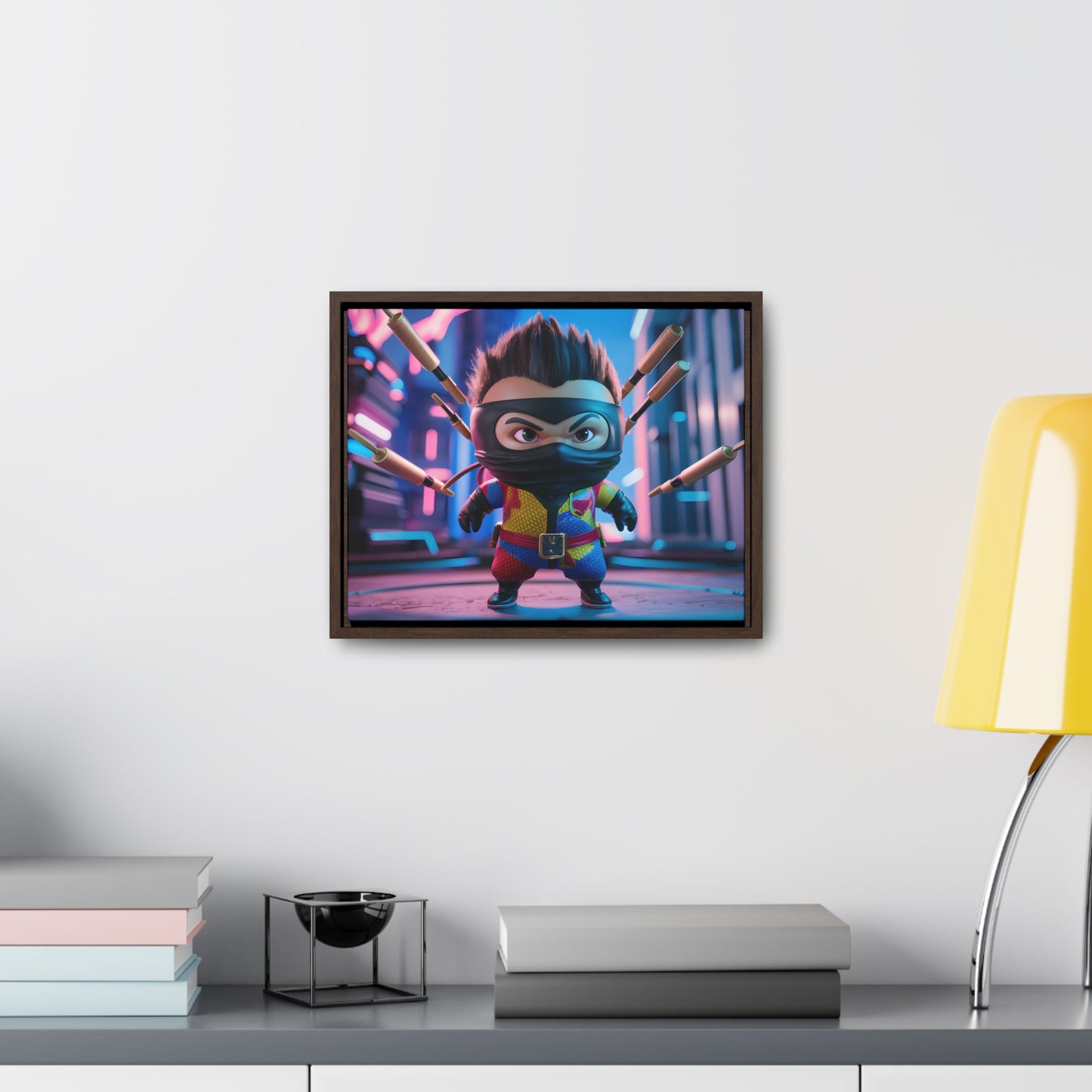 Ninja Toy Showdown - Gallery Canvas Wraps, Horizontal Frame