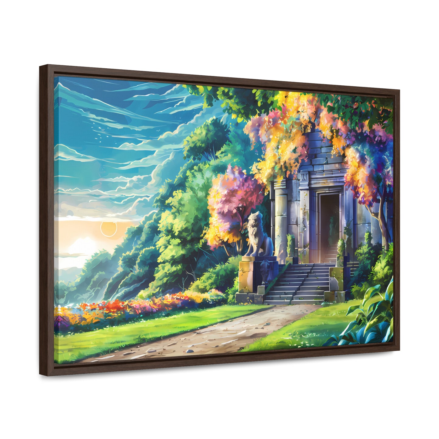 Sanctuary of the Forgotten Dawn - Gallery Canvas Wraps, Horizontal Frame