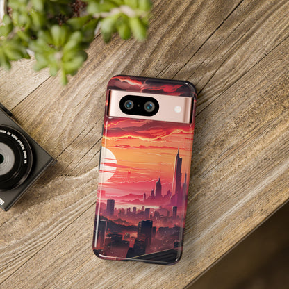 Anime City at Dawn - Smartphone Tough Cases