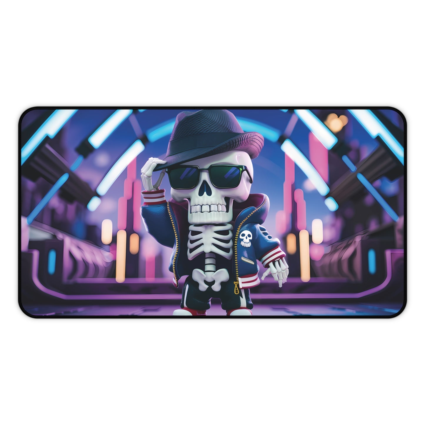 Cute and very cool Skeleton - Desk Mat