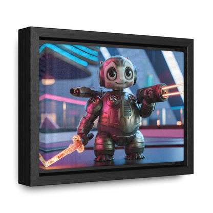 Galactic Guardian Bot - Gallery Canvas Wraps, Horizontal Frame