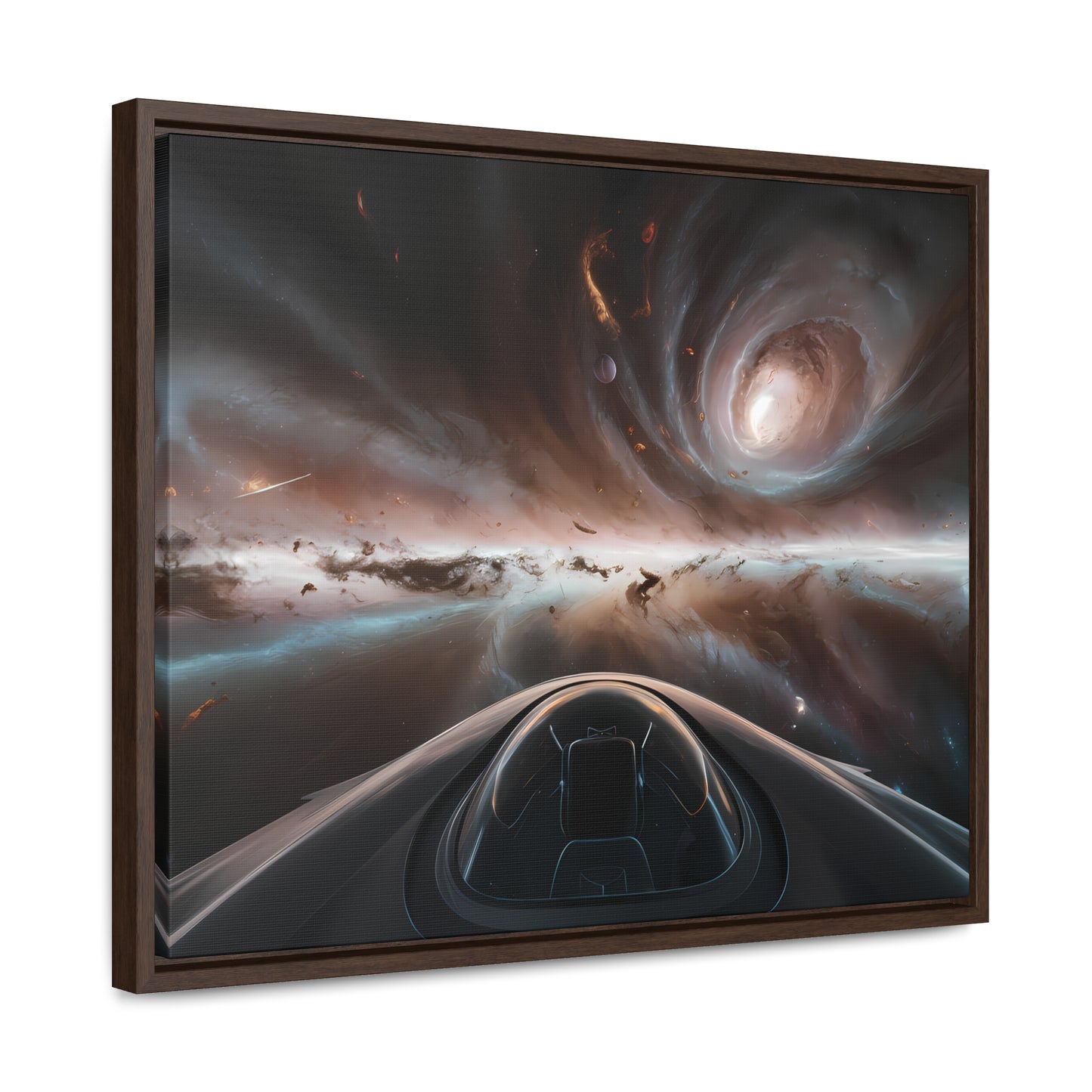 Journey Through the Celestial Abyss - Gallery Canvas Wraps, Horizontal Frame