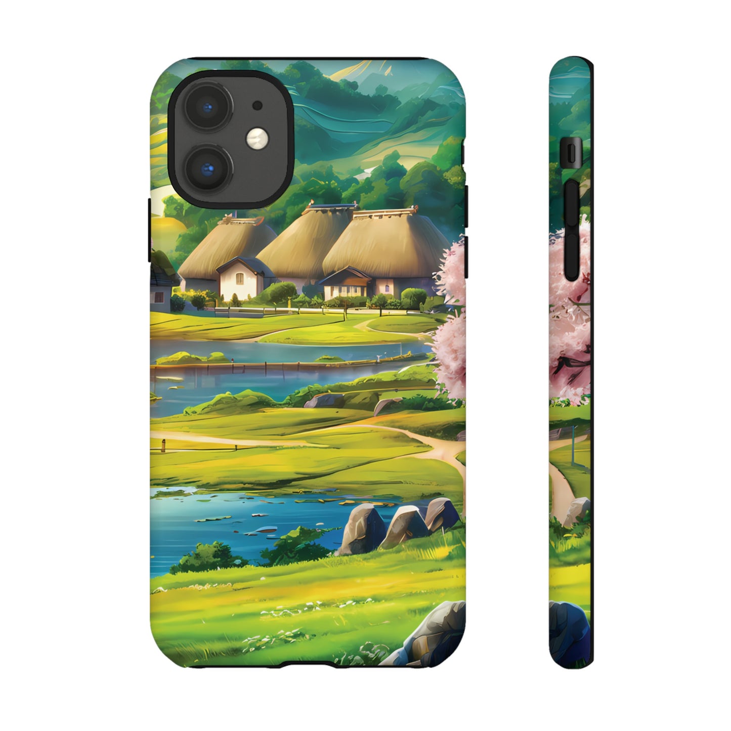 Idyllic Anime Village - Smartphone Tough Cases