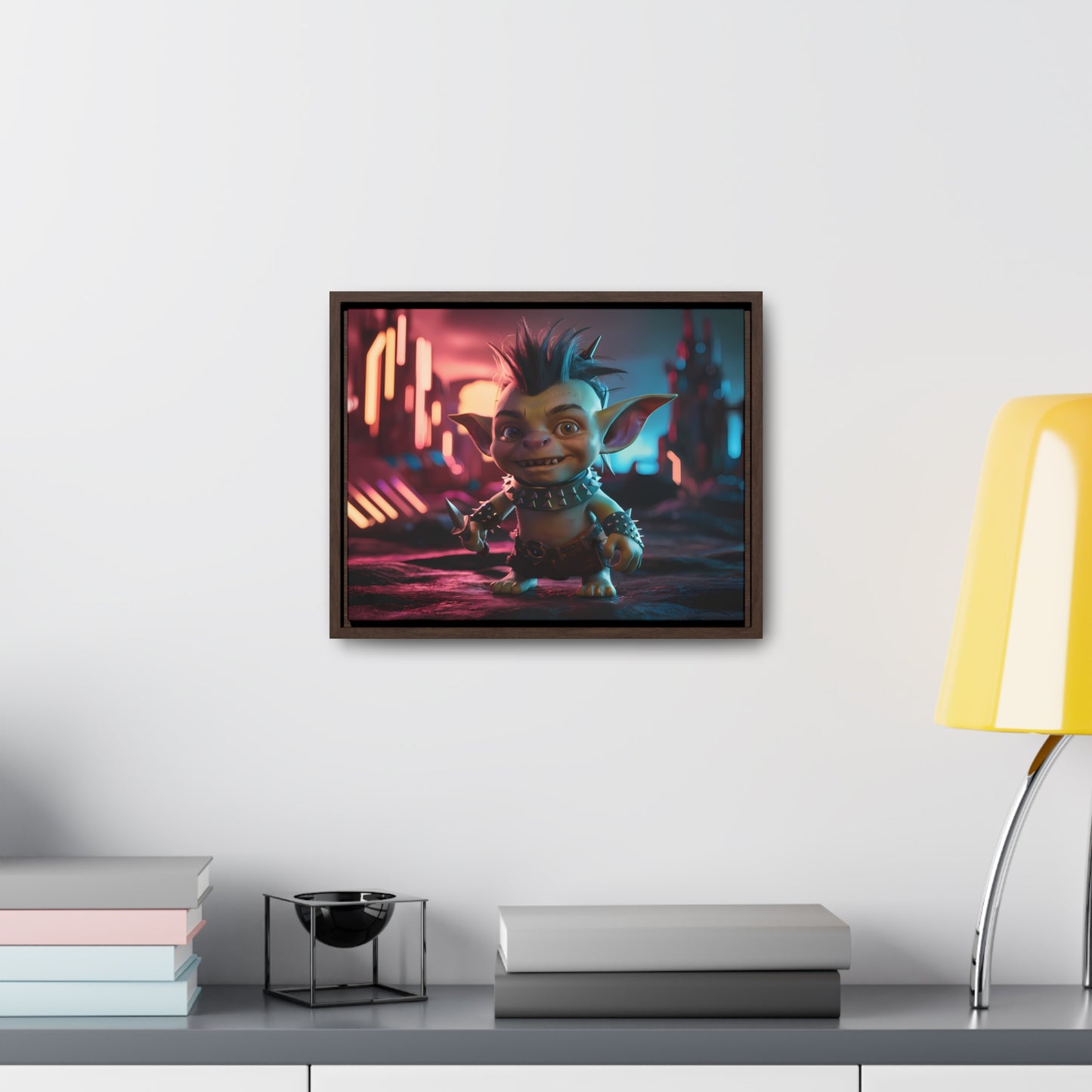 Goblin of the Neon Wastelands - Gallery Canvas Wraps, Horizontal Frame