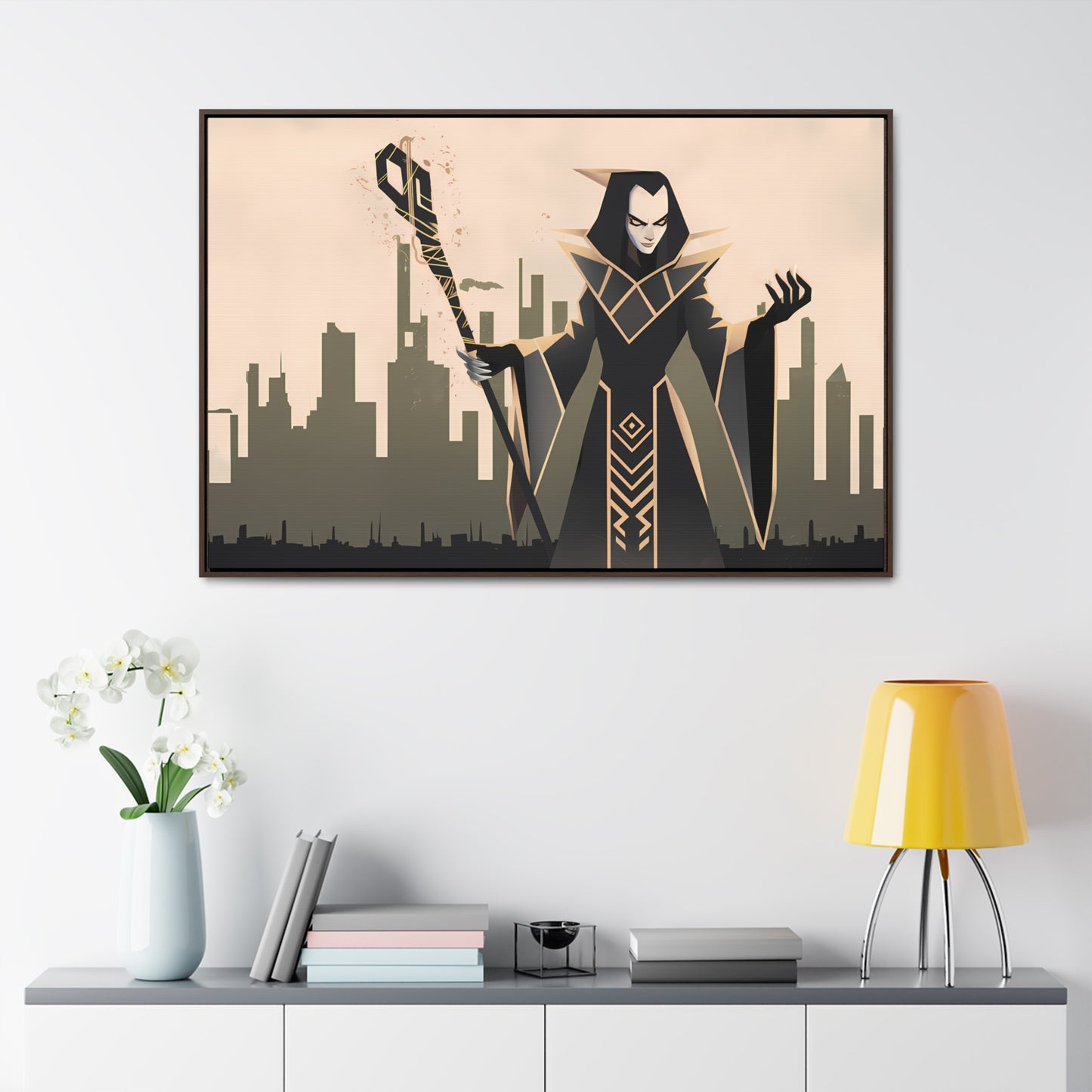 Shadow Sovereign of the Forsaken City - Gallery Canvas Wraps, Horizontal Frame