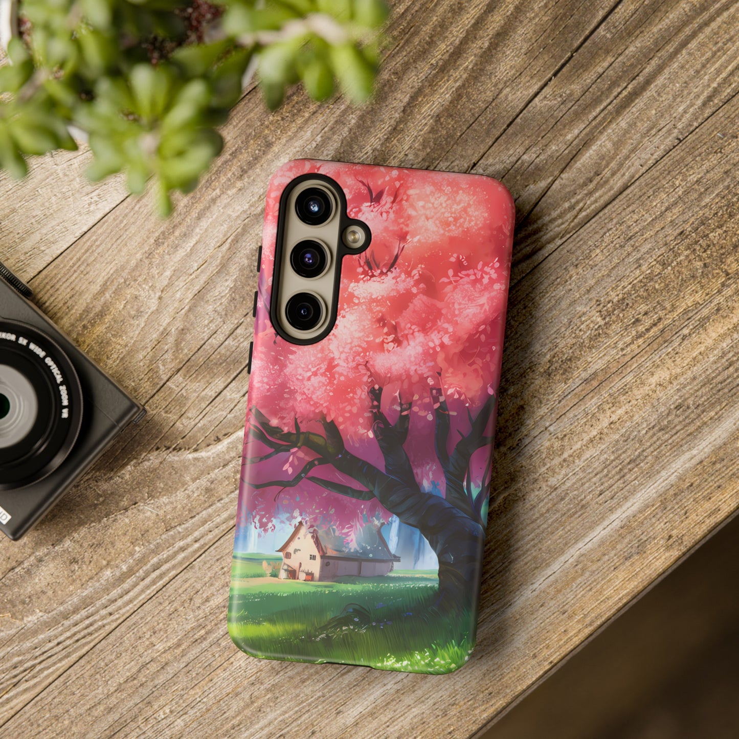 Idyllic Cherry Blossom and a Hut - Smartphone Tough Cases