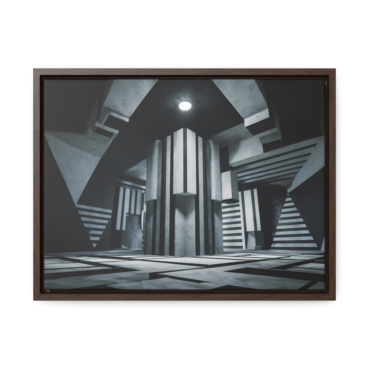 The Geometry of Shadows - Gallery Canvas Wraps, Horizontal Frame