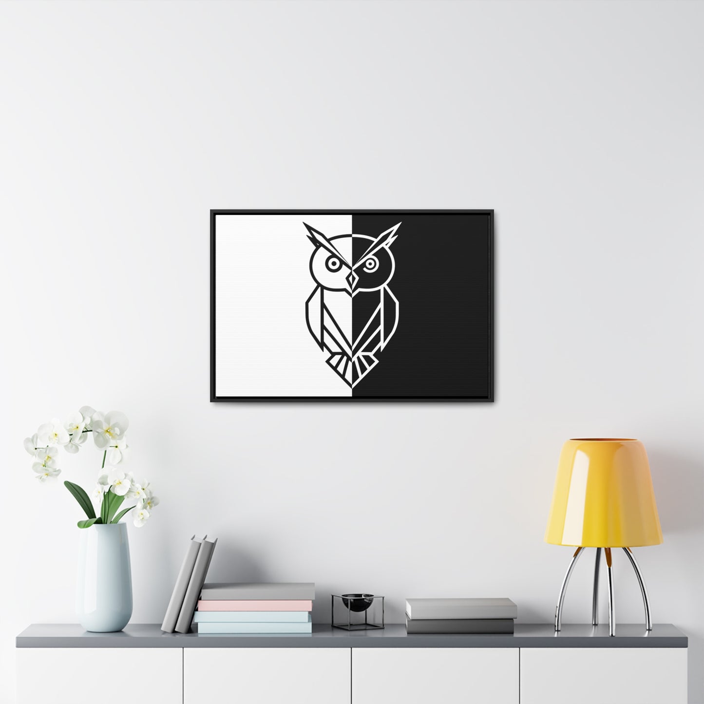 Duality of the Owl - Gallery Canvas Wraps, Horizontal Frame