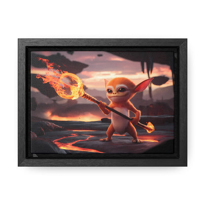 "Guardian of the Flame" - Gallery Canvas Wraps, Horizontal Frame