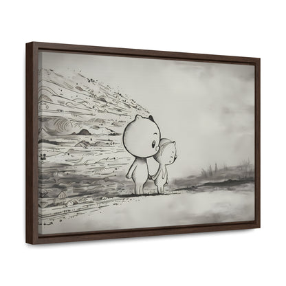 "Together Through the Storm" - Gallery Canvas Wraps, Horizontal Frame