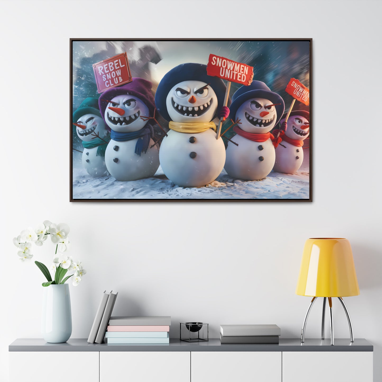 Frosty Revolt - Gallery Canvas Wraps, Horizontal Frame