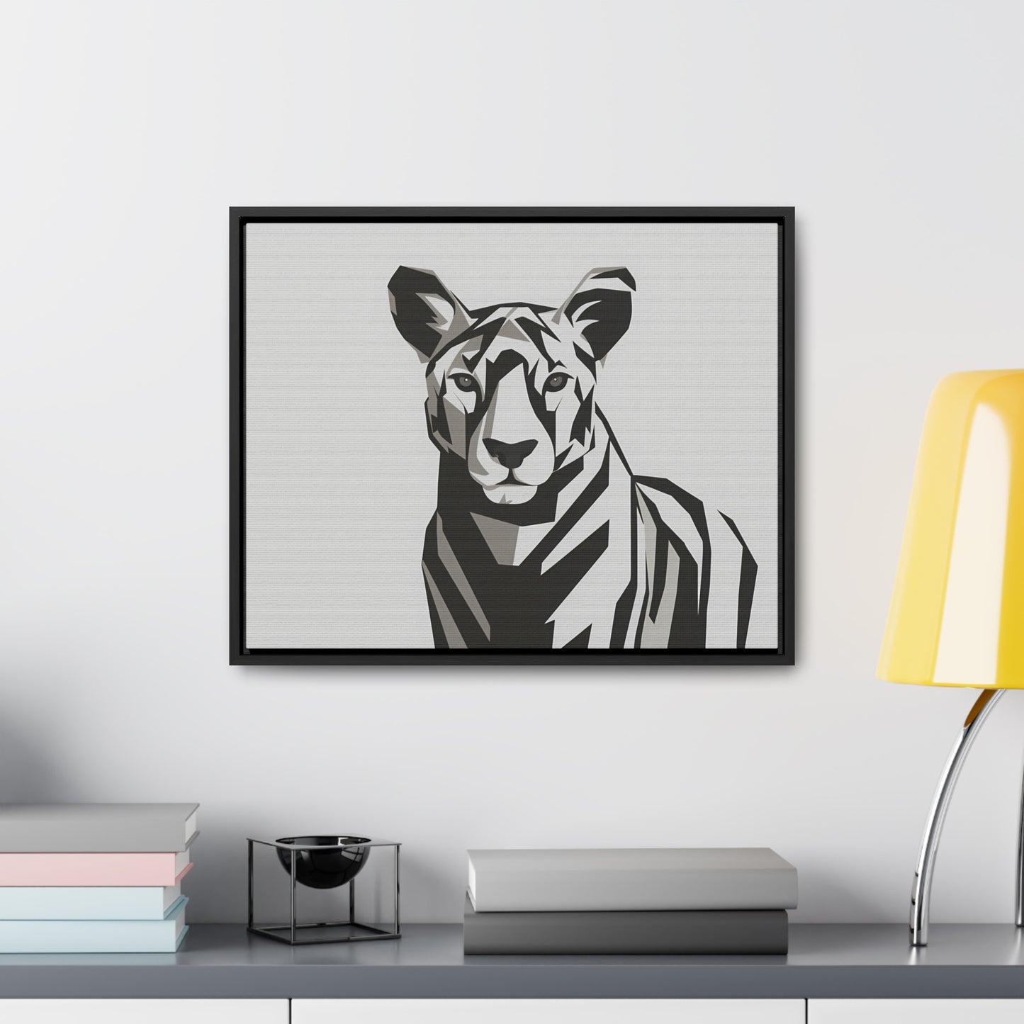 "Monochrome Majesty" - Gallery Canvas Wraps, Horizontal Frame