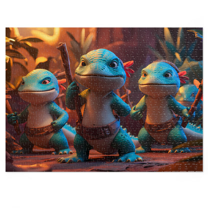 Lizard Warriors Unite - Jigsaw Puzzle (30, 110, 252, 500,1000-Piece)