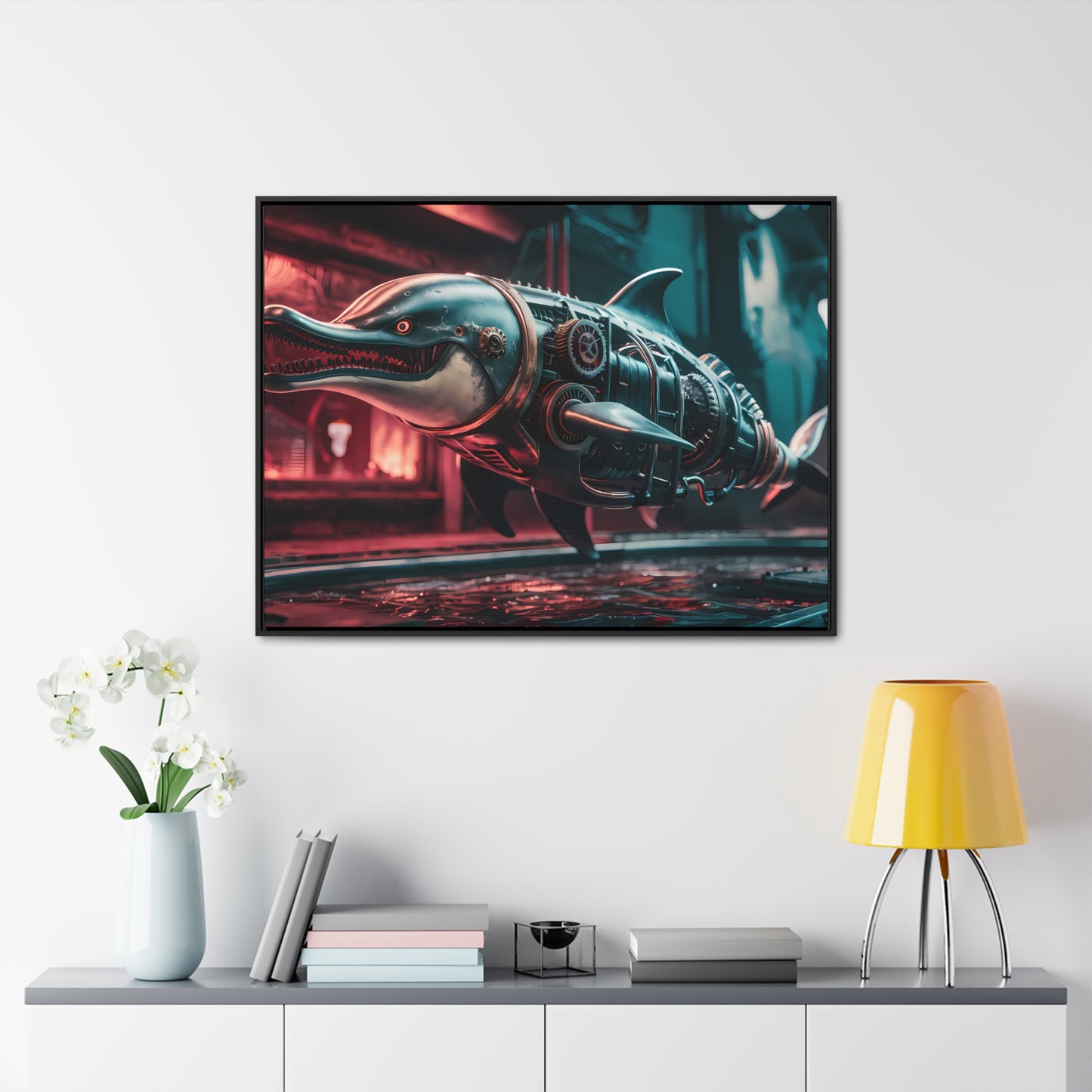 Mechanical Apex Predator - Gallery Canvas Wraps, Horizontal Frame