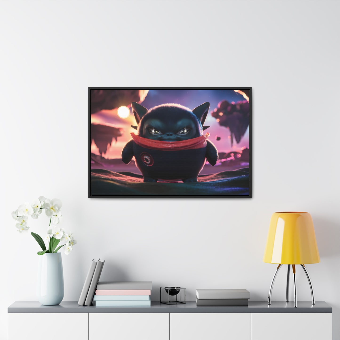 "Guardian of the Floating Isles" - Gallery Canvas Wraps, Horizontal Frame