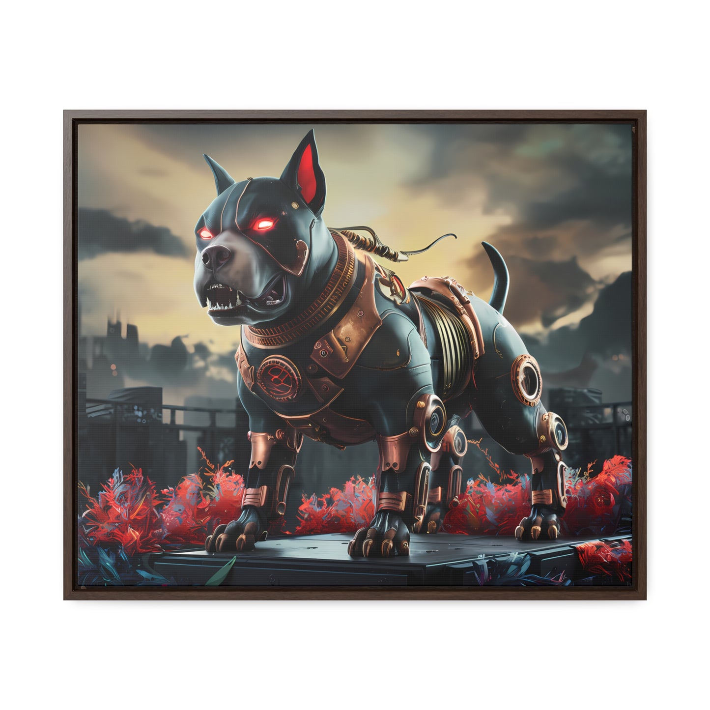 Cyberhound Sentinel - Gallery Canvas Wraps, Horizontal Frame