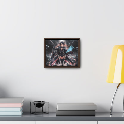 The Sentinel of Neon Skies - Gallery Canvas Wraps, Horizontal Frame