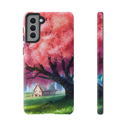 Idyllic Cherry Blossom and a Hut - Smartphone Tough Cases