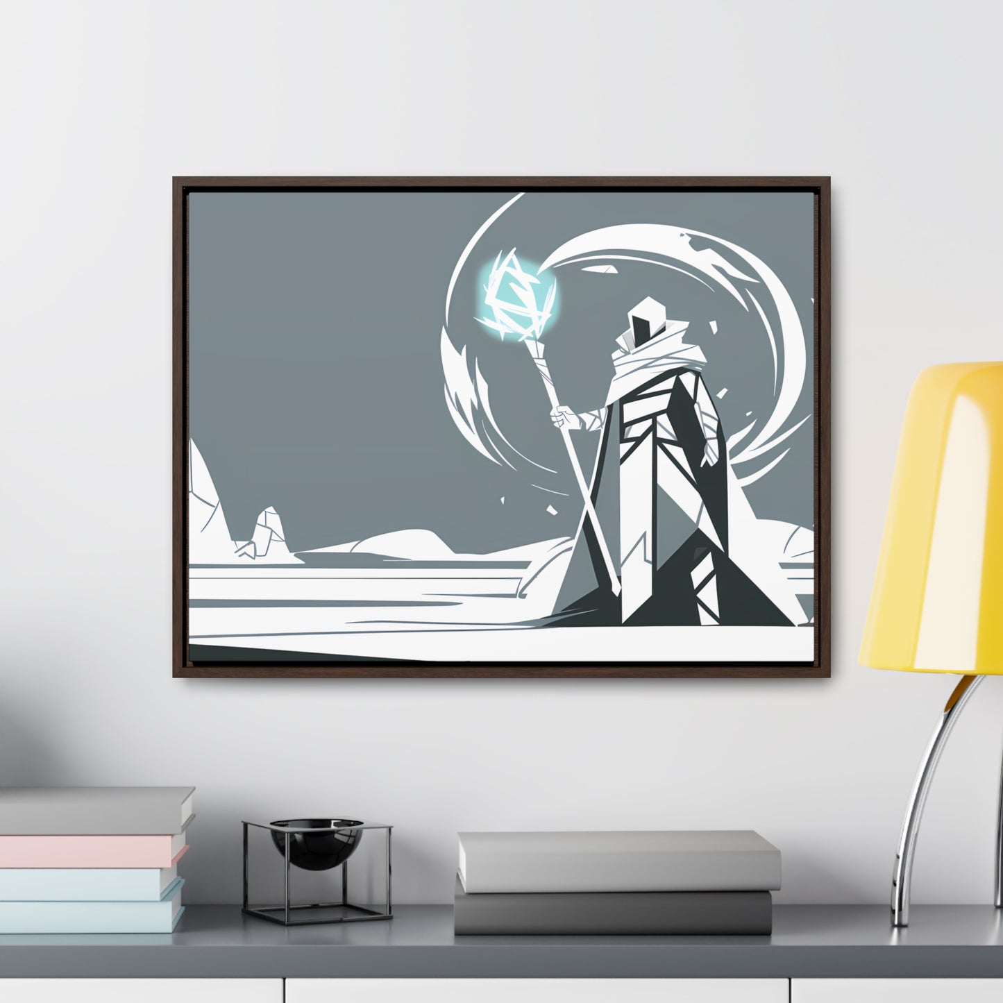 Mage of the Frozen Wastes - Gallery Canvas Wraps, Horizontal Frame