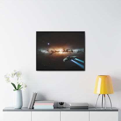 Voyage Through the Cosmic Abyss - Gallery Canvas Wraps, Horizontal Frame