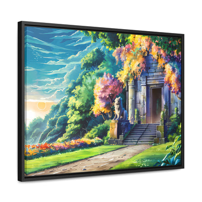 Sanctuary of the Forgotten Dawn - Gallery Canvas Wraps, Horizontal Frame