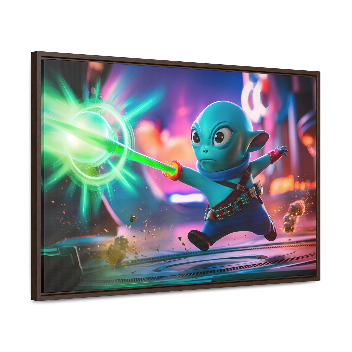 Galactic Defender - Gallery Canvas Wraps, Horizontal Frame