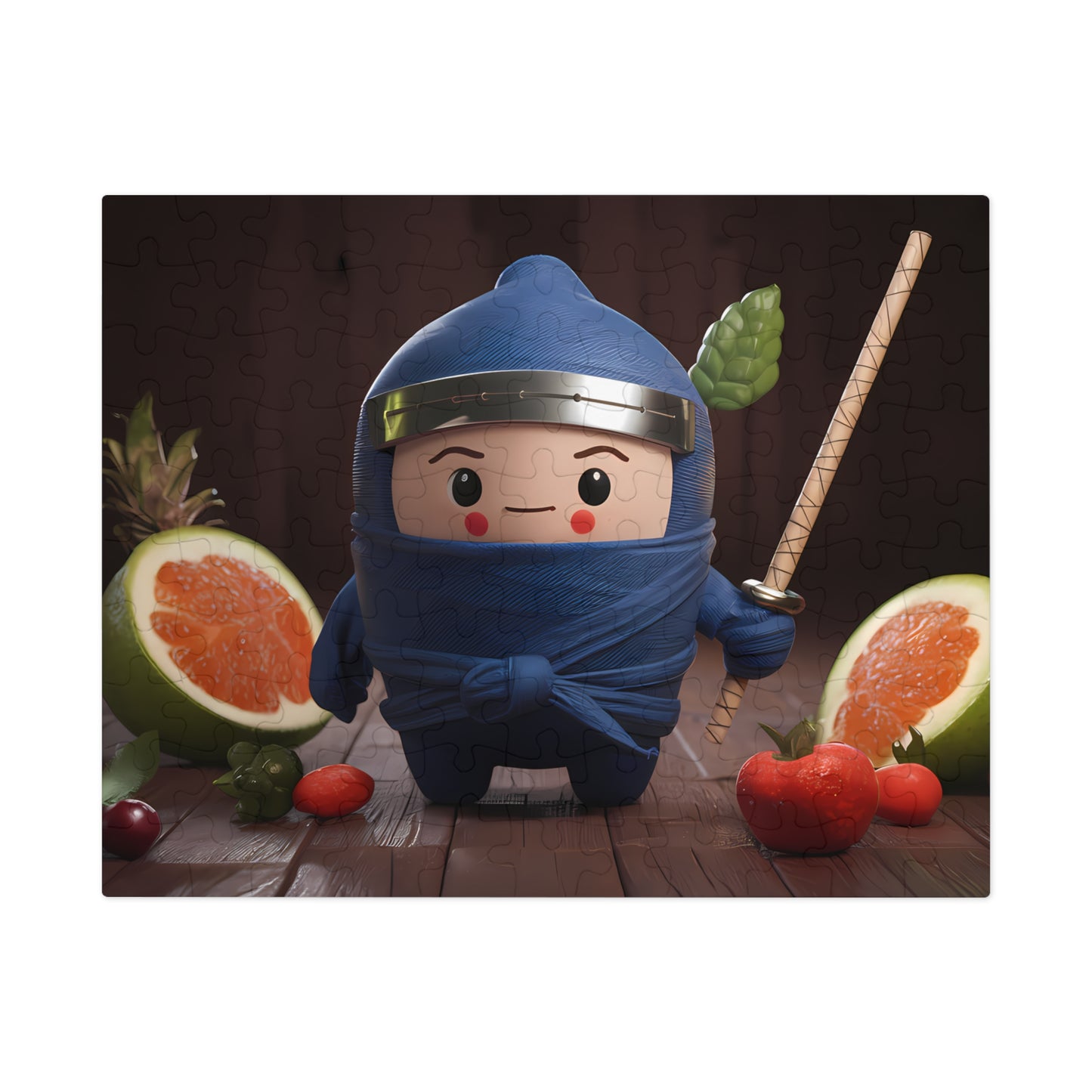 Fruity Ninja in Training - Jigsaw Puzzle (30, 110, 252, 500,1000-Piece)