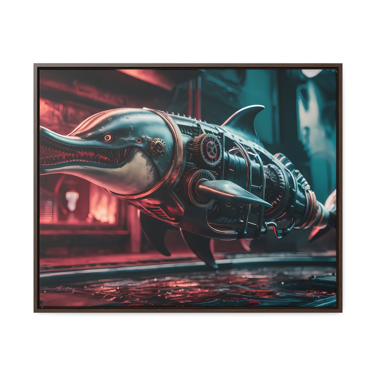 Mechanical Apex Predator - Gallery Canvas Wraps, Horizontal Frame