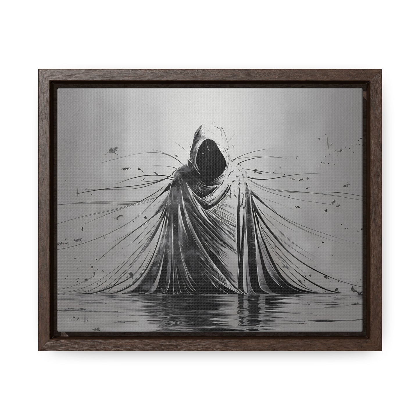 Ethereal Sentinel of the Abyss - Gallery Canvas Wraps, Horizontal Frame