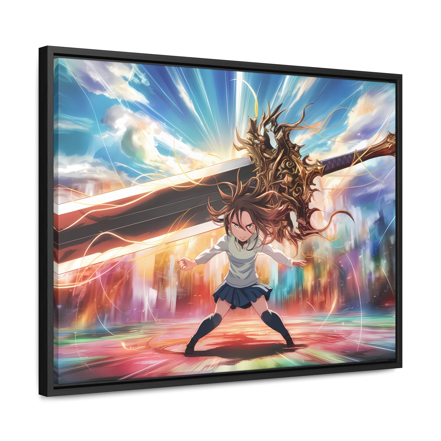 Blade of the Infinite Resolve - Gallery Canvas Wraps, Horizontal Frame