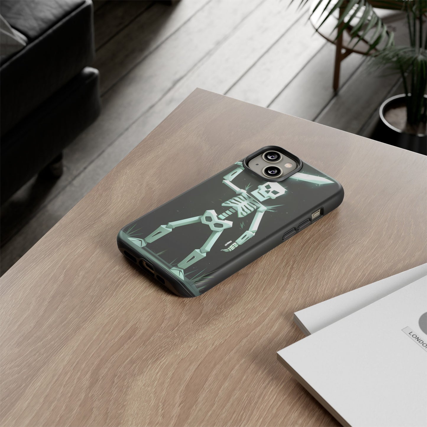 Geometric Skeleton Swordsman - Smartphone Tough Cases