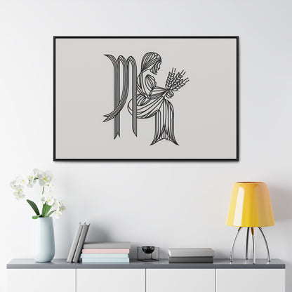 Virgo Lines - Gallery Canvas Wraps, Horizontal Frame