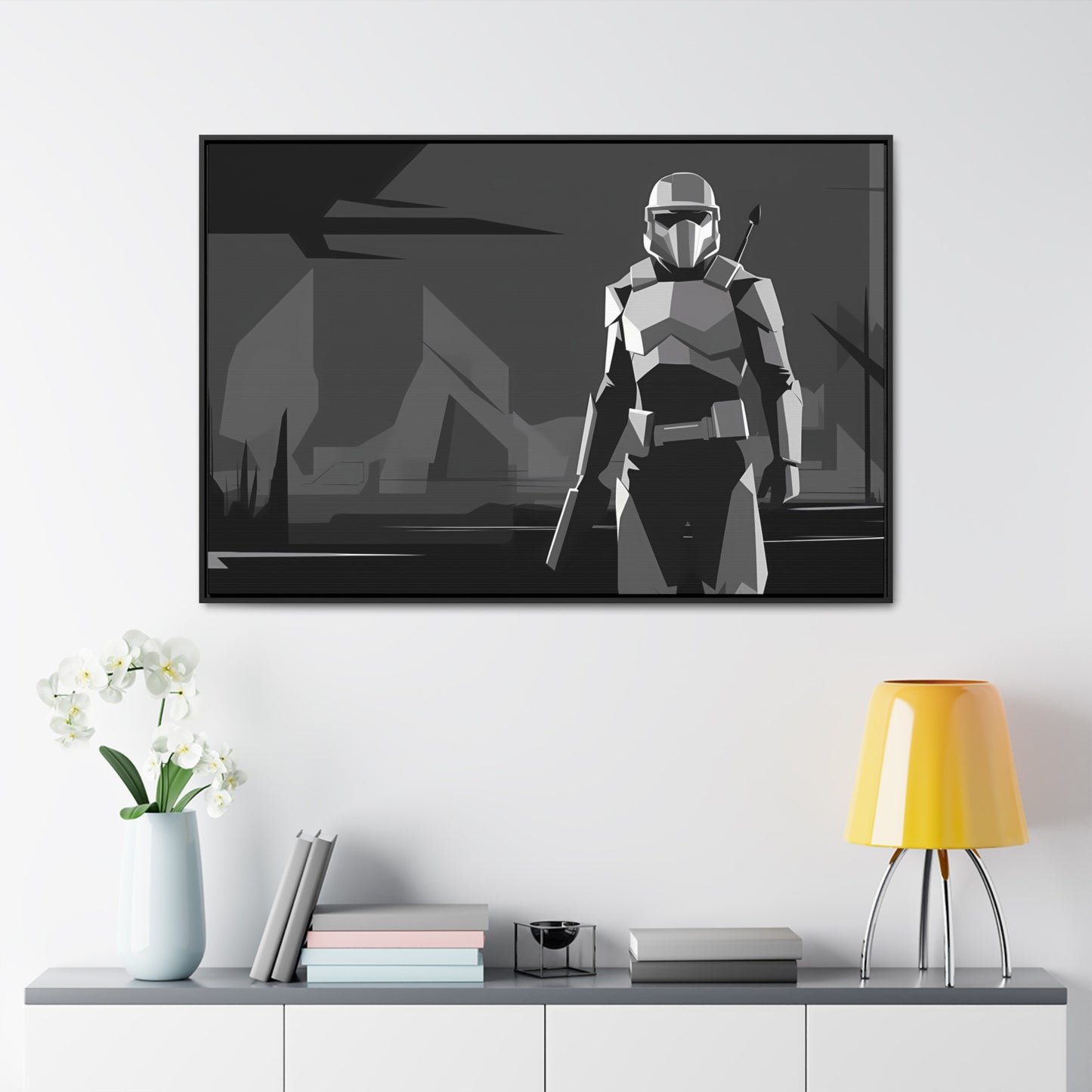 The Lone Protector - Gallery Canvas Wraps, Horizontal Frame