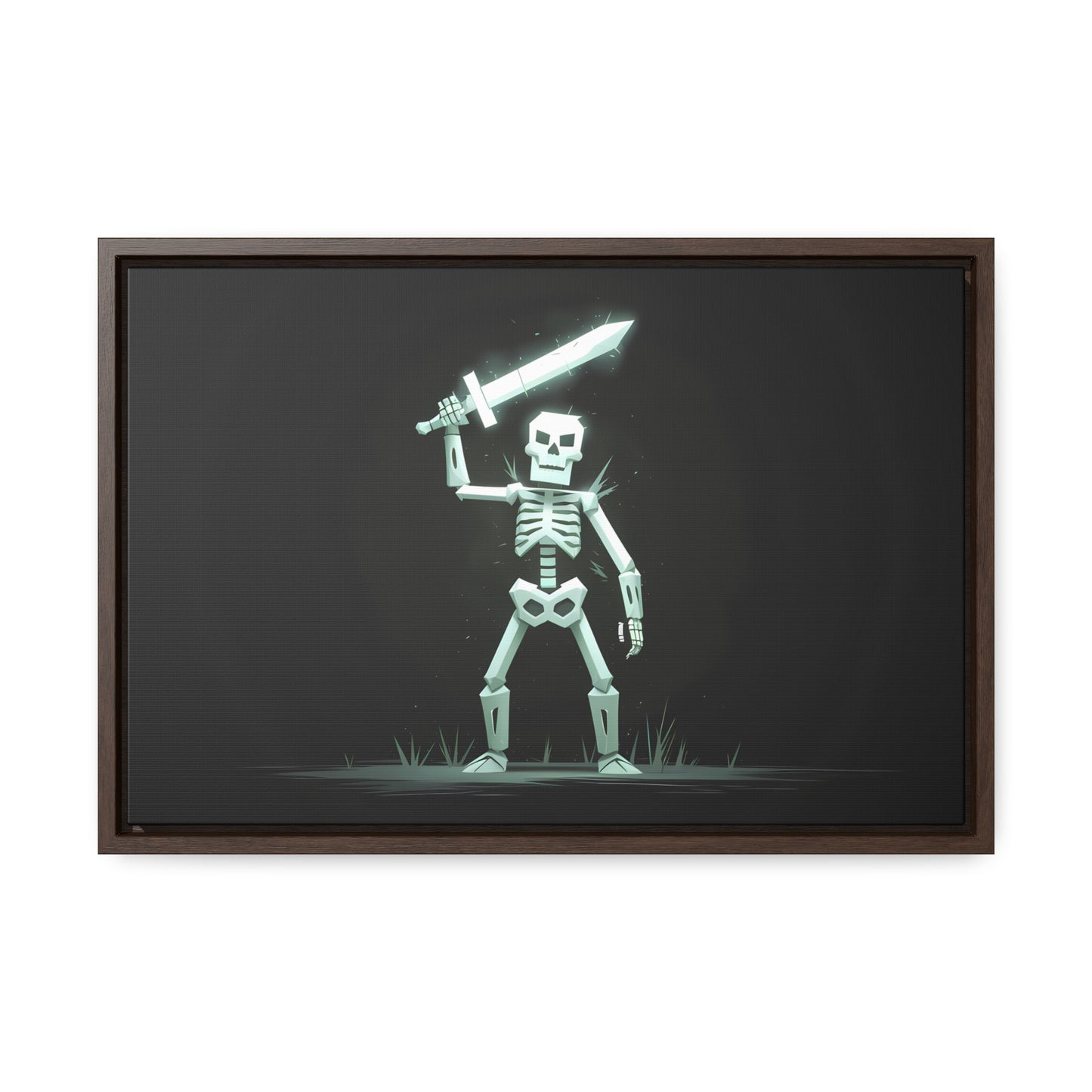 Rise of the Skeleton Warrior - Gallery Canvas Wraps, Horizontal Frame