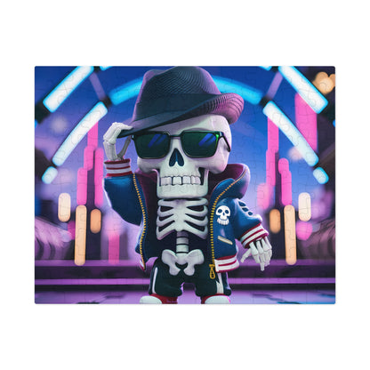 "Skull Swag in Neon City" - Jigsaw Puzzle (30, 110, 252, 500,1000-Piece)