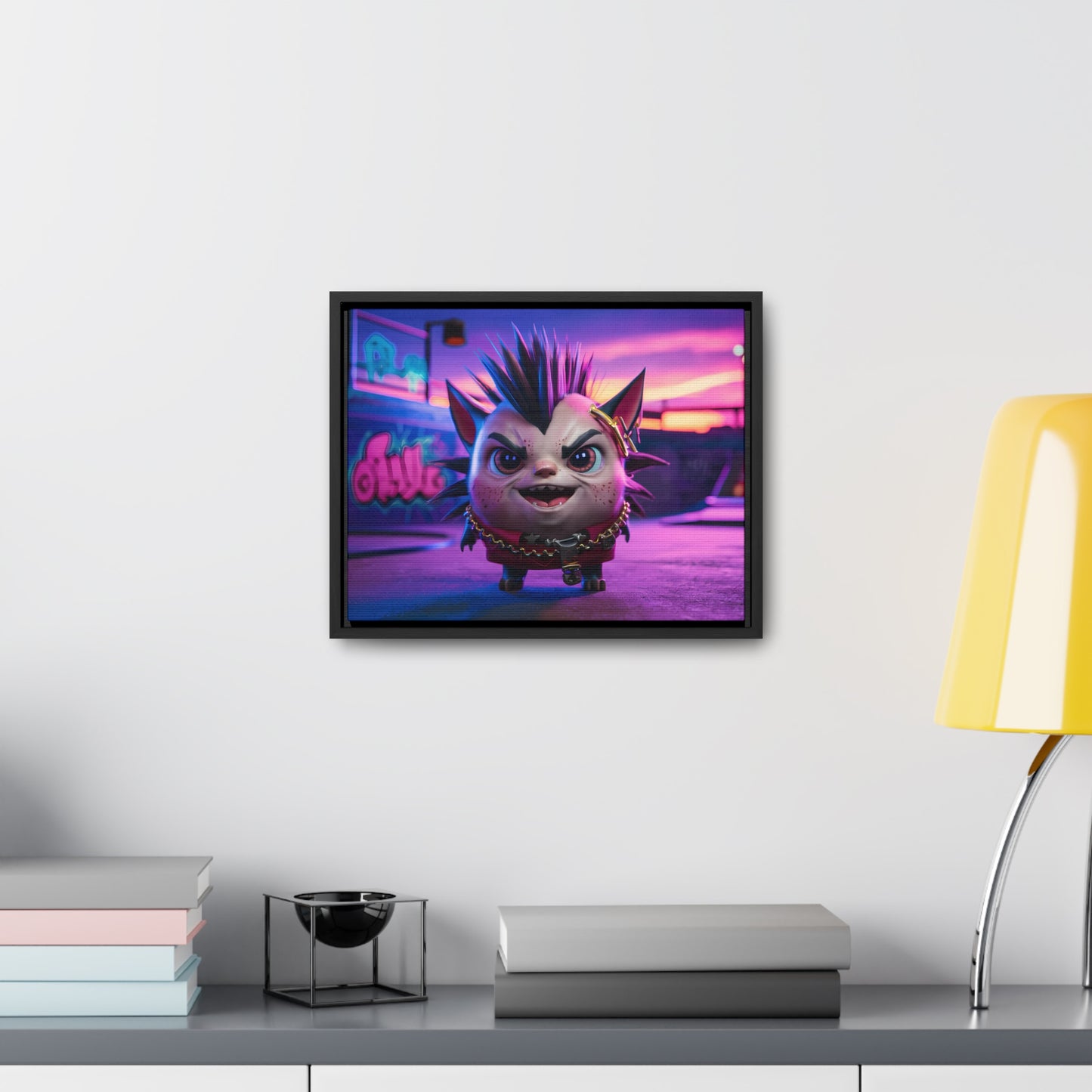 Punk Paws Unleashed - Gallery Canvas Wraps, Horizontal Frame