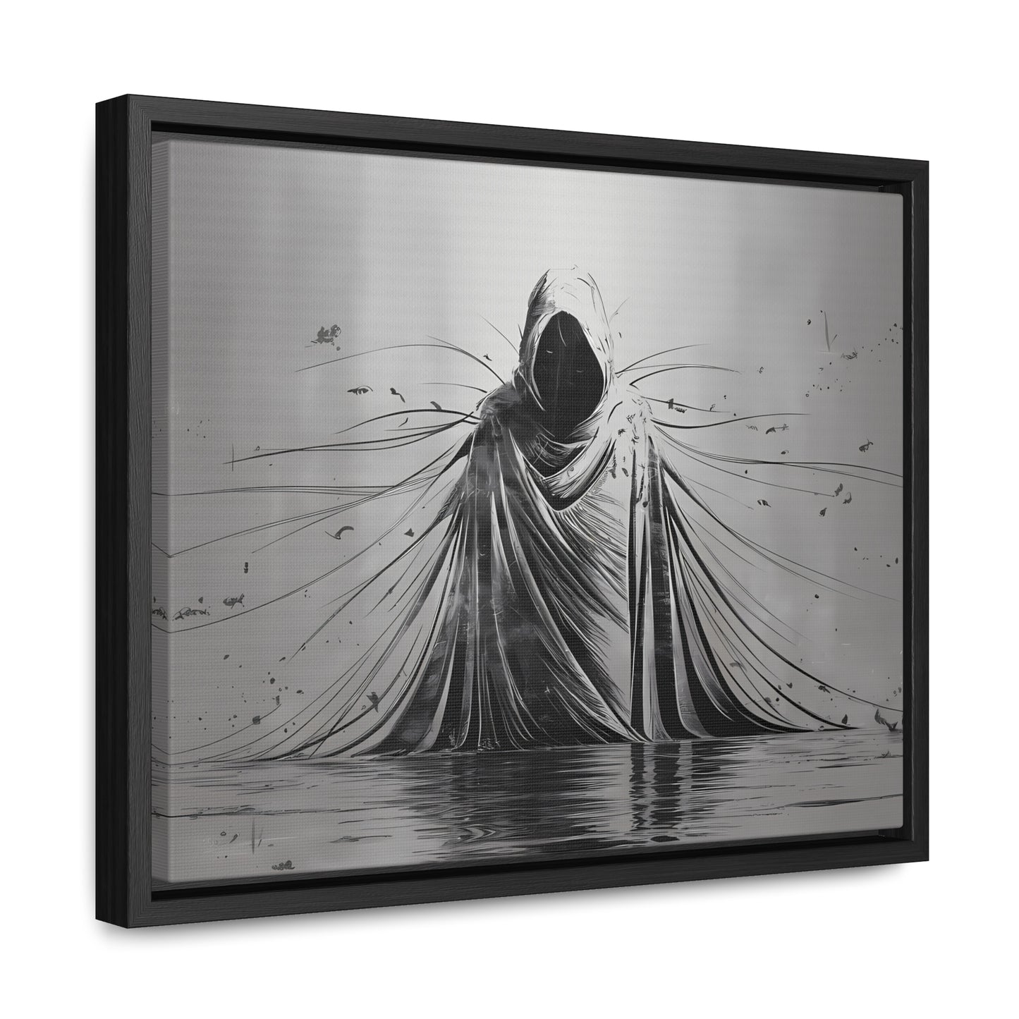 Ethereal Sentinel of the Abyss - Gallery Canvas Wraps, Horizontal Frame