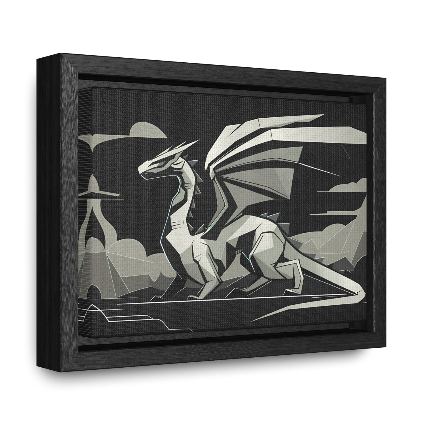 Shadow of the Silver Dragon - Gallery Canvas Wraps, Horizontal Frame