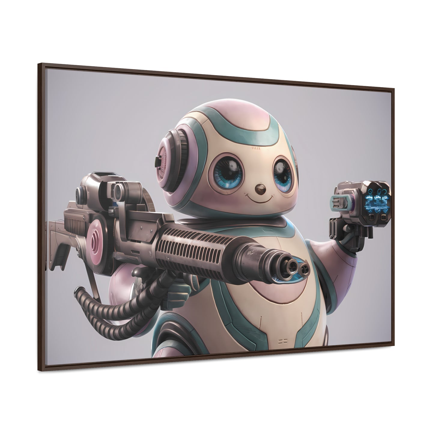 "Adorable Defender" - Gallery Canvas Wraps, Horizontal Frame