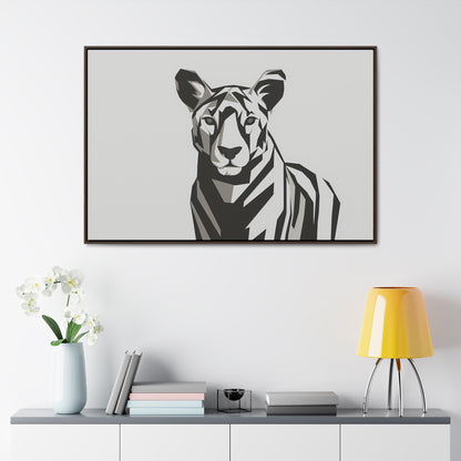 "Monochrome Majesty" - Gallery Canvas Wraps, Horizontal Frame