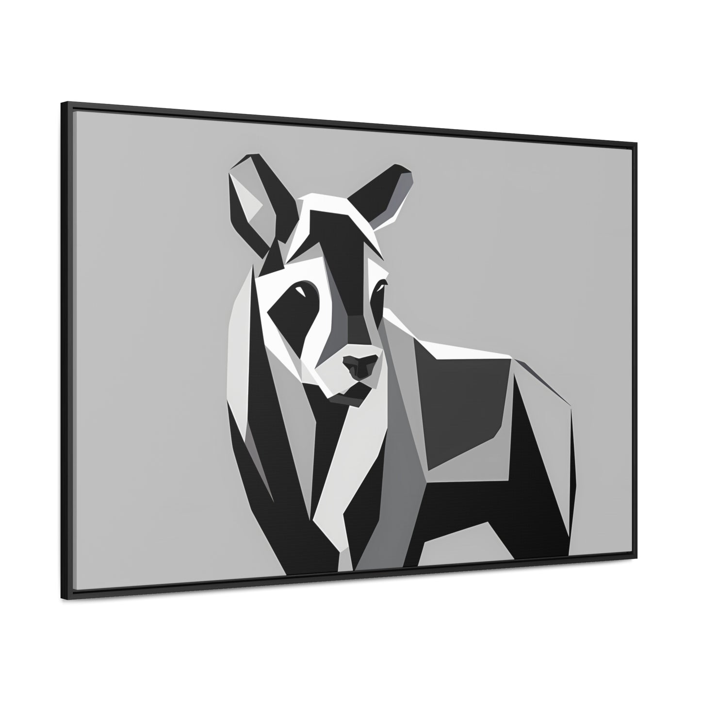 Monochrome Geometry - Gallery Canvas Wraps, Horizontal Frame