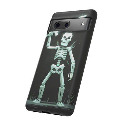 Geometric Skeleton Swordsman - Smartphone Tough Cases